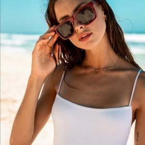 Blenders velvet kay polarized red sunglasses